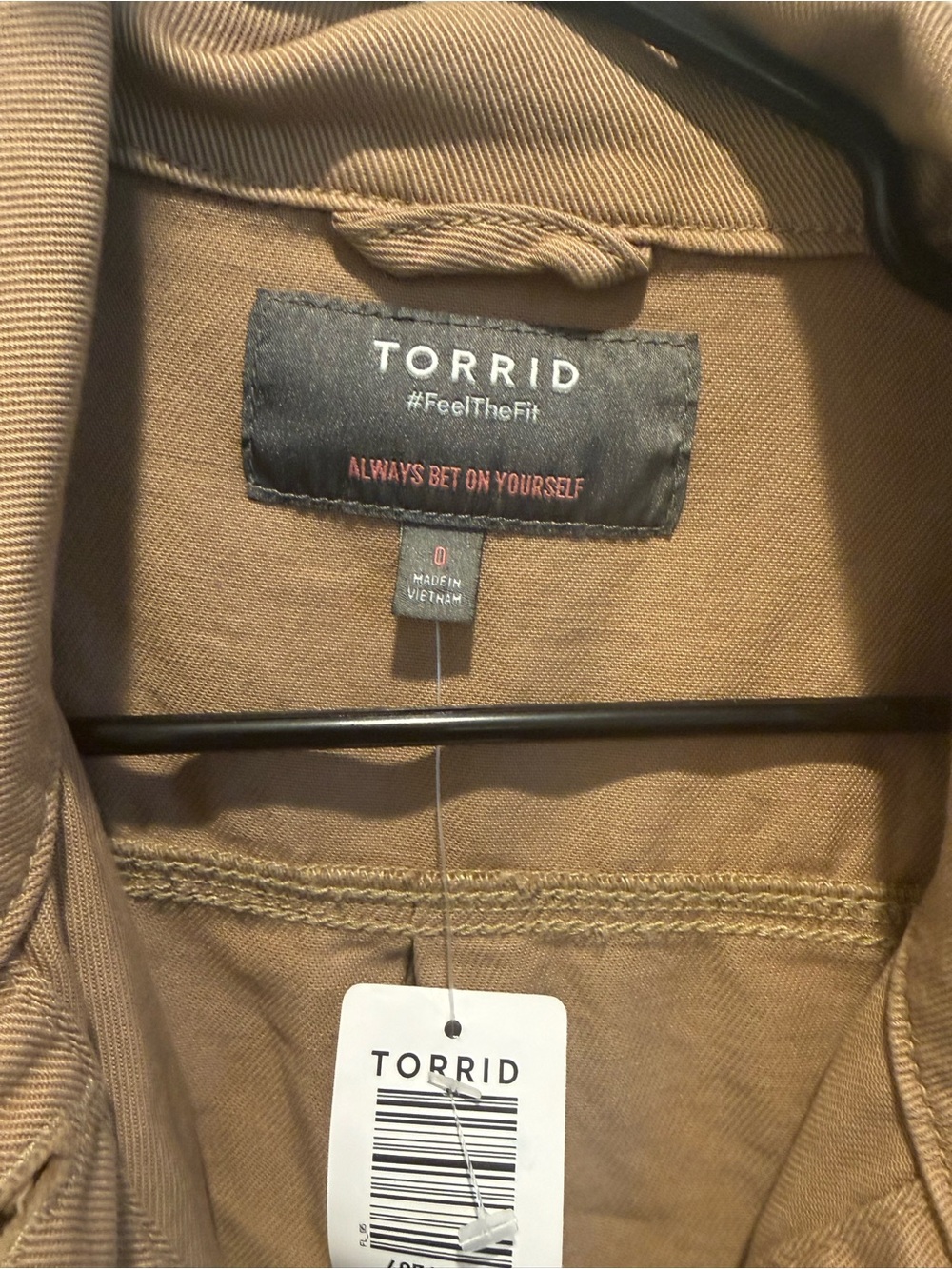 Torrid Size 0 (12) Brown Jean Jacket with Utility Pockets - Picture 4 of 8